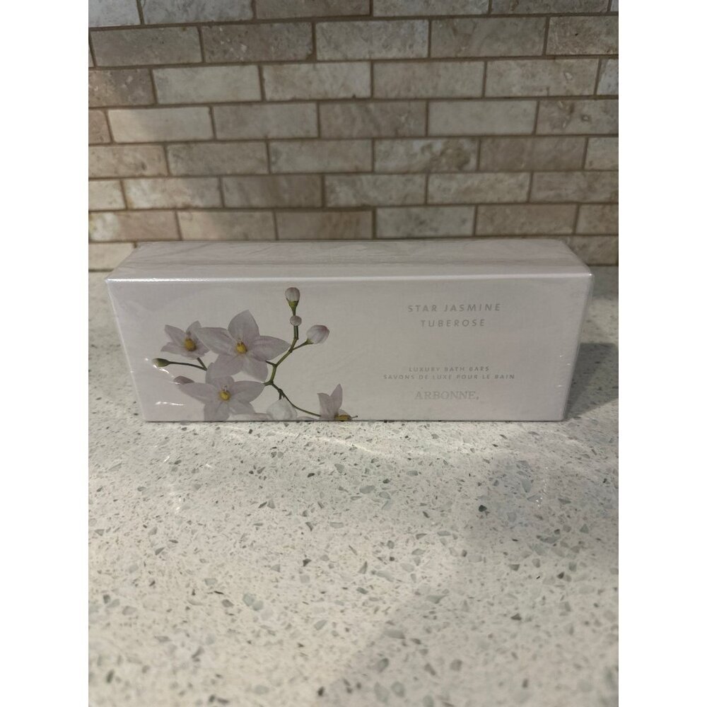 NEW Arbonne Star Jasmine Tuberose Luxury Bath Bars Soap Sealed